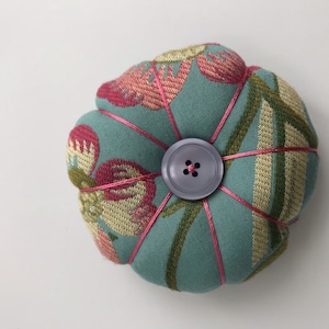 Aqua Silk Pin Cushion