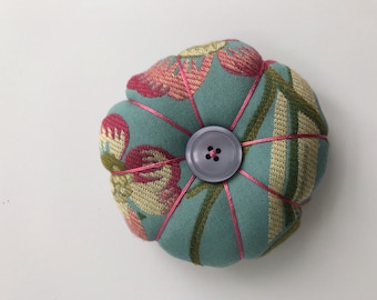 Aqua Silk Pin Cushion