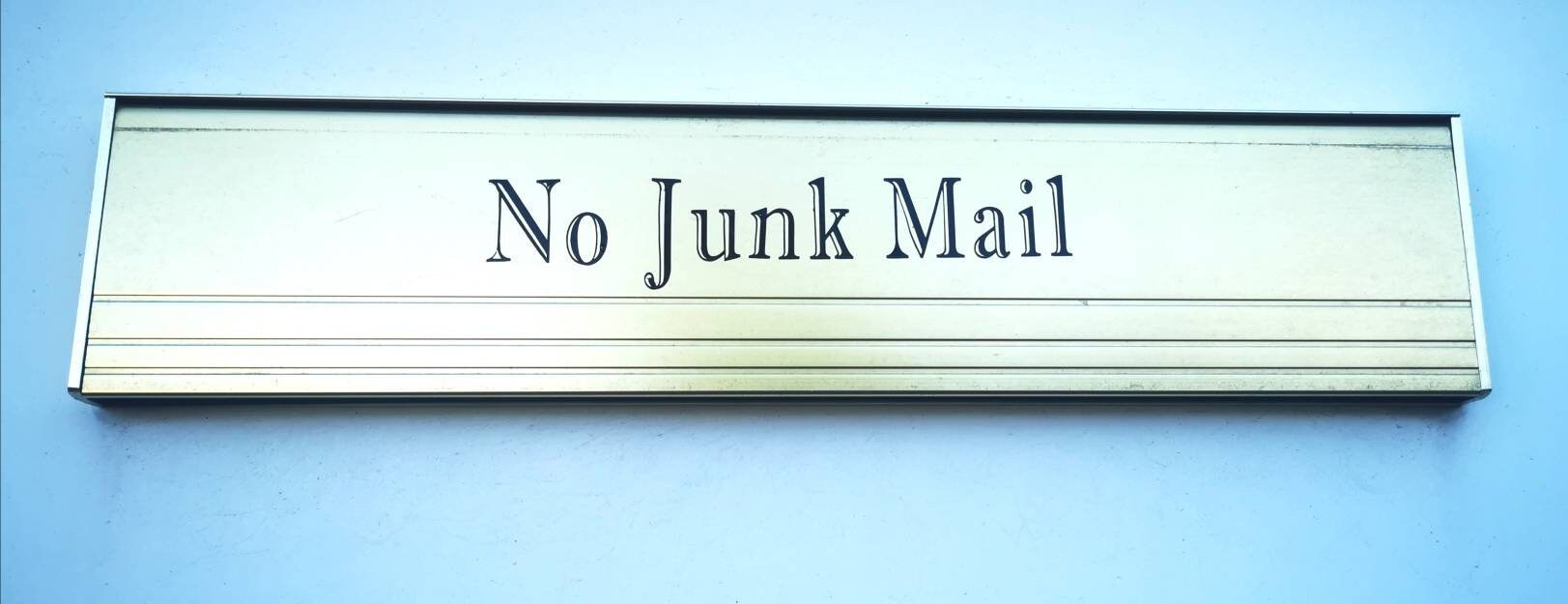 No Junk Mail Letter Box Sticker Vinyl Decal Post Box Etsy UK