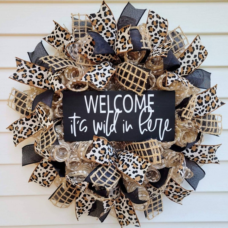 Animal Print Wreath - Etsy