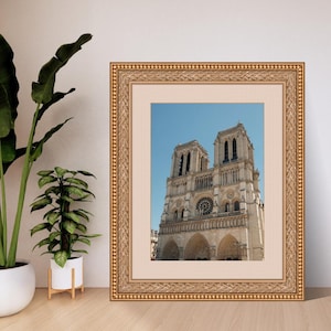 Notre-Dame de Paris Digitaldruck - Französisches Wahrzeichen, Paris Architektur Poster, Europäisches Reisedekor, sofortiger Download