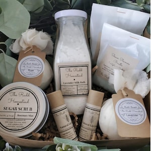 Self Care Pamper Gift Box | Kit | Package | Thinking of You | Gift Basket for Her, Mom, Grandma | Organic Ingredients | Ready to Ship