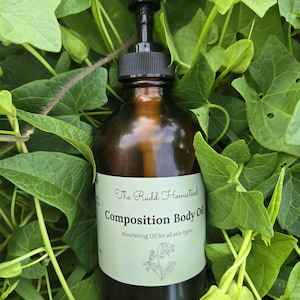 Composition Body Oil | Massage Oil | Fast Absorbing | Moisturizing | Natural Skincare