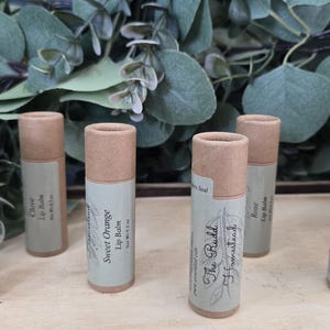 Organic Lip Balm for Nourished Lips | Organic Coconut Oil | Raw Unrefined Cocoa Butter | Pure Essential Oils | Eco-Friendly | Biodegradable