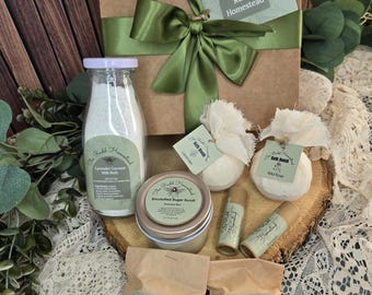 Self Care Pamper Gift Box | Kit | Package | Thinking of You | Gift Basket for Her, Mom, Grandma | Organic Ingredients | Ready to Ship