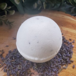 Calming Lavender Bath Bomb - Soothe Your Senses | Self- Care | Relaxation Gift | Pure Lavender Essential Oil | Gift for Mom, Wife, Yourself
