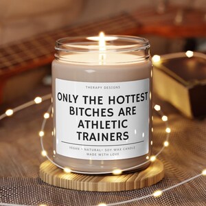 Athletiktrainer Geschenk, Athletiktrainer Abschlussgeschenk, Athletiktrainer Kerze, lustiges Geschenk für Athletiktrainer, ATC 2025 Abschlussgeschenk