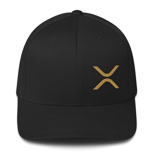 May include: Black baseball cap with a gold embroidered XLM logo.
