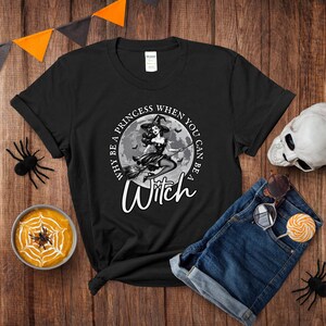 Vintage Halloween Witch T-Shirt: Pin Up Girl Graphic Tee