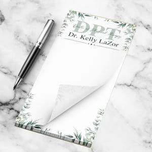 Doctor of Physical Therapy Graduation Gift, Gift For Physical Therapist , Personalized DPT 2025 Notepad, Custom Gift For DPT Student