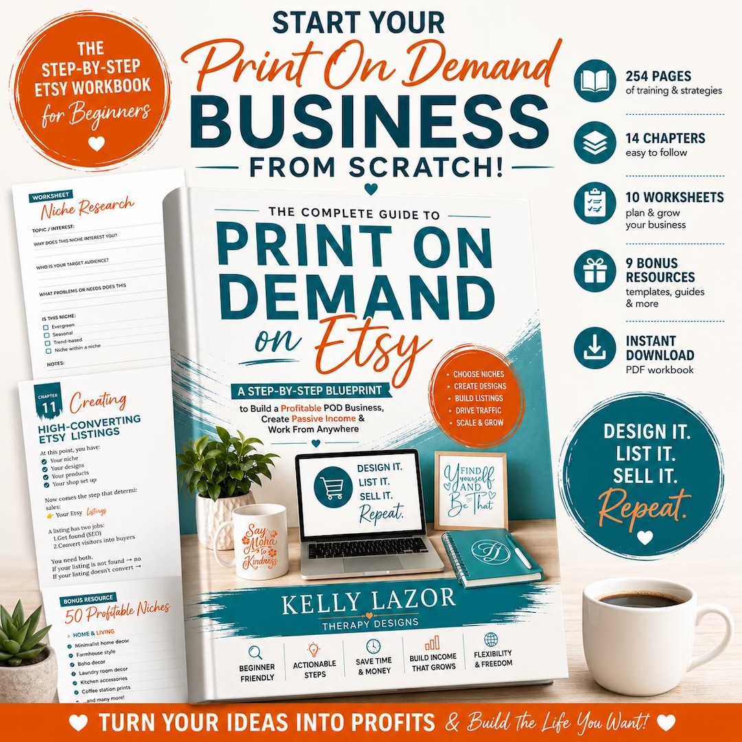Print on Demand Ultimate Beginners Guide PDF, NEW 2026 Print on Demand Digital Course, Print on ...
