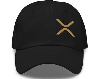 XRP Hat, XRP Embroidered Hat, Crypto Baseball Cap, Cryptocurrency Apparel, XRP Dad Hat