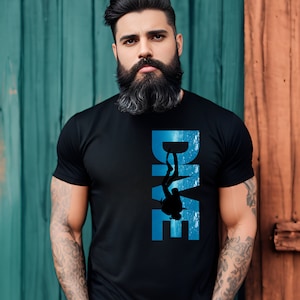 Camiseta de mergulho, camiseta de mergulho, camiseta engraçada de mergulho, camiseta de mergulho, presente para mergulhador, camiseta de mergulho