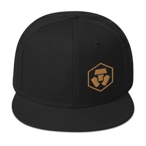 crypto.com hat, crypto hat, CRO hat, crypto.com embroidered Snapback Hat, crypto.com apparel, cryptocurrency gift