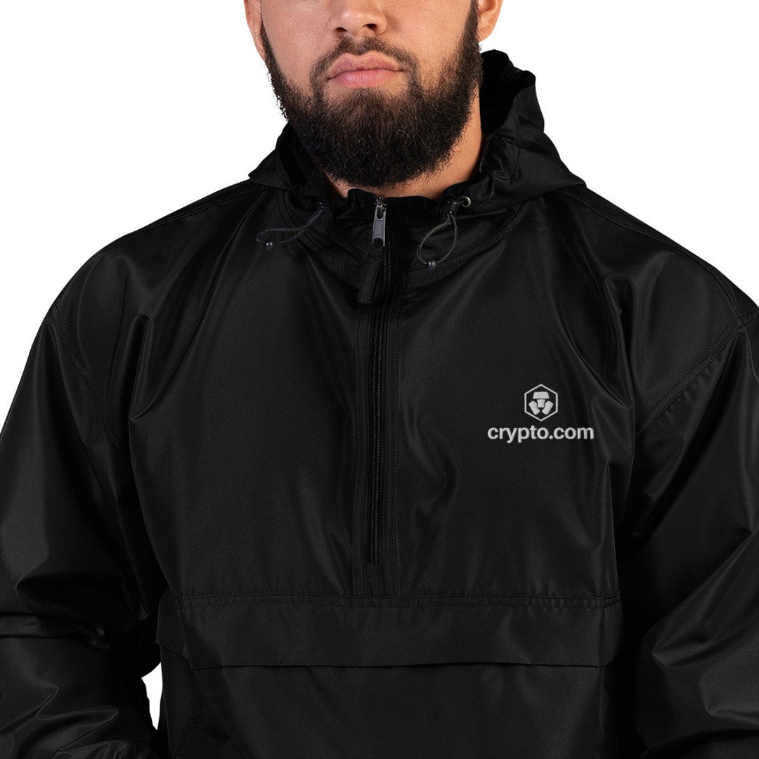 Crypto.com Jacket, Crypto.com Embroidered Champion Packable Crypto.com Jacket, Crypto.com Embroidered Champion Packable