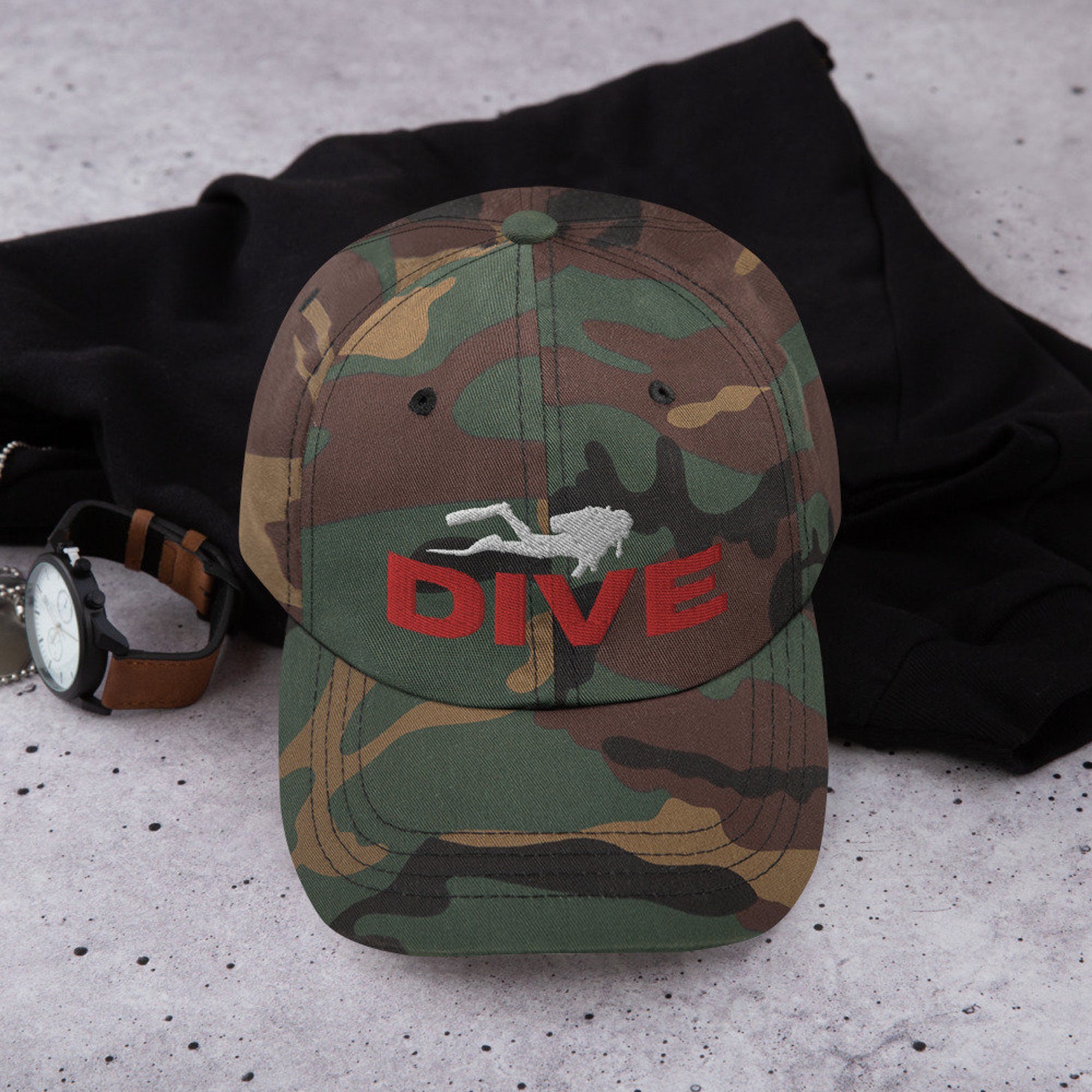 Dive Hat, Scuba Hat, Scuba Diving Hat, Scuba Diver Hat, Scuba Dive