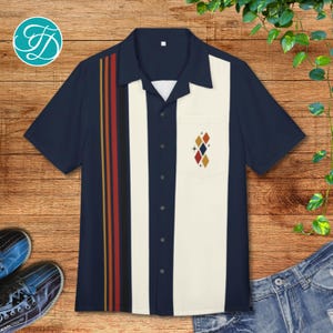 Camicia Da Bowling Degli Anni '50 - Italia - Foto 8