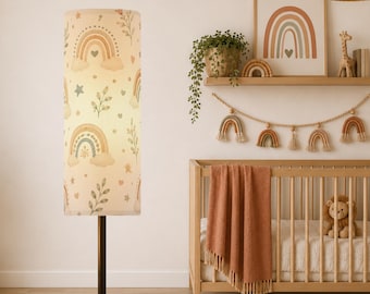 Boho Rainbow Nursery Floor Lamp, Neutral Rainbow Lamp, Baby Room Lighting, Boho Nursery Decor, Kids Floor Lamp