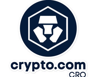 Crypto.com sticker, CRO sticker, Cronos coin sticker, cryptocurrency sticker, crypto sticker, crypto.com gift, hodl crypto.com