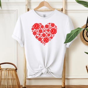 Valentine&#39;s Day Pickleball Shirt: Ring-Spun Cotton Tee