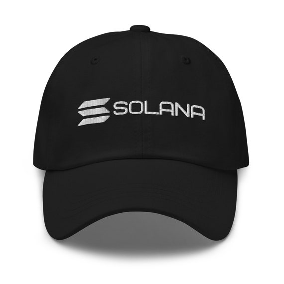 Chapeau Solana, chapeau papa brodé Solana, chapeau SOL, vêtements