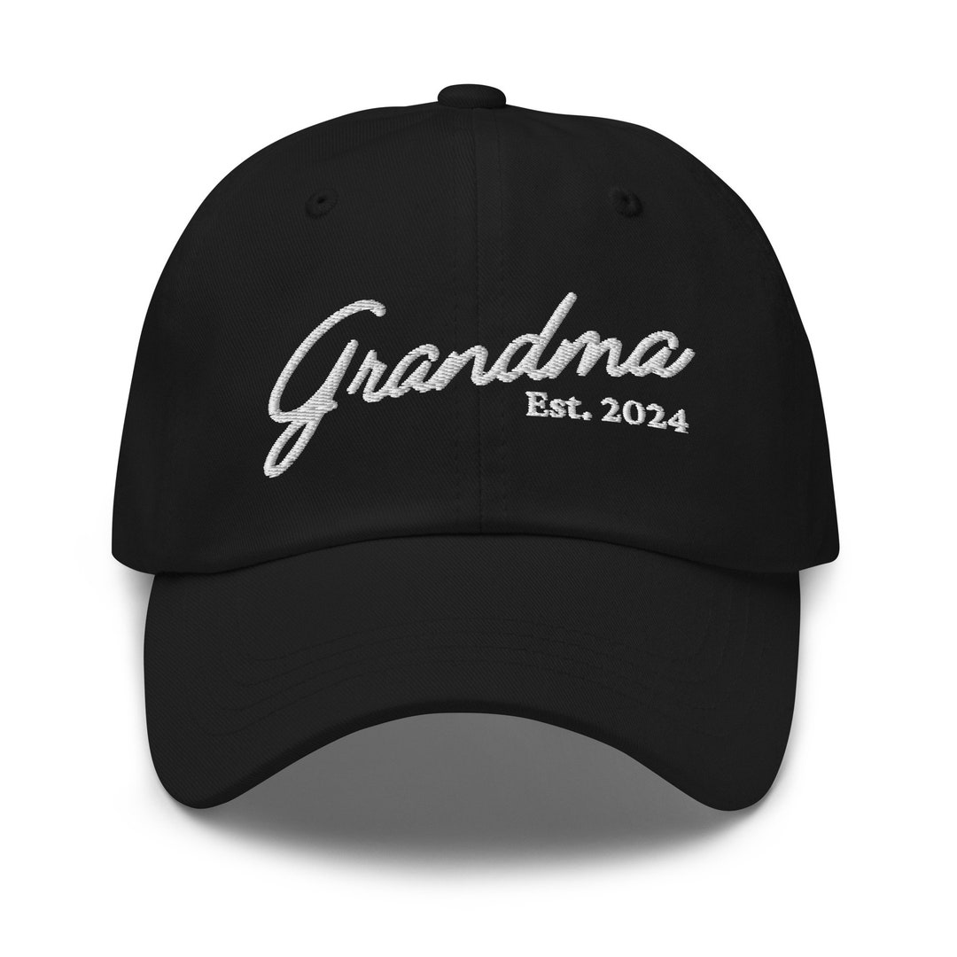 Grandma Est 2024 Embroidered Hat, New Grandma 2024 Hat, Pregnancy
