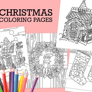 Christmas Coloring Pages (8.5 x 11 printable download)