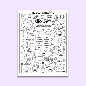 Juegos de menú de restaurante para niños/niños (para la parte posterior del menú) PDF