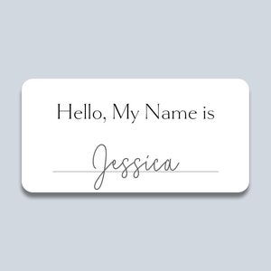 Minimal Name Tag Sticker (Printable) Avery Compatible