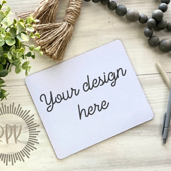 Mouse pad mockup, digital mockup, rustic mockup, digital file, stock picture, blank template, download JPG, mousepad photo, instant download