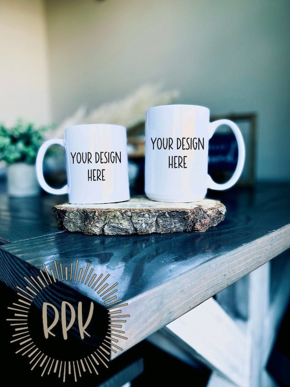 Mug mockup, blank mugs, 11 oz and 15 oz mug, double mugs, digital file,  ceramic mugs, sublimation mug mockup, mug stock photo, coffee mug