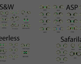 Handcuff templates for design with laser engraving in .ai8 and .svg format with sample scroll.