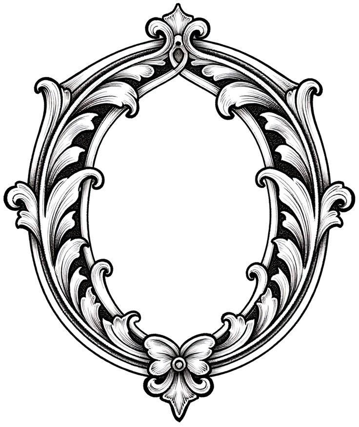 79 Scroll Frame Design Bundle. Both Circular and Square Frames - Etsy