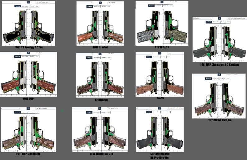 Springfield Templates for Design and Engraving (beyond Affordable) - Etsy