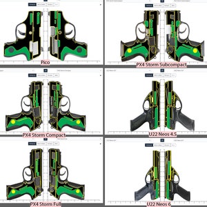 38 Beretta Templates for Laser Engraving and Design