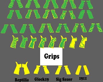Paquetes de agarre modulares para grabado láser y creación de diseños