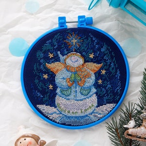 Cross stitch embroidery kit &quot;Peace on Earth &quot;. Abris Art DIY cross stitch picture with frame 6.7&quot;