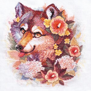 Cross stitch embroidery &quot;Lucky&quot;. Abris Art DIY cross stitch picture.