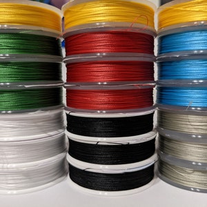 Threads for embroidery with beads by the piece, beading threads, colored threads, bead embroidery threads; min order requirements in desc