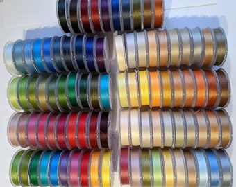 Fils à broder avec perles, 1 jeu - 10 pièces, mélange de fils pour perles, fils de couleur, fils à broder avec perles, jeu de fils