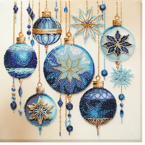 Kit di ricamo con perline su tela artistica - Modelli di cristallo. Kit di ricamo con perline fai da te, schema di ricamo, perline per ricamo
