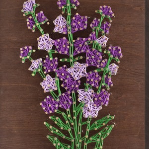 String Art DIY Kit Lavender DIY, Abris Art. Creative DIY Kit. image 2