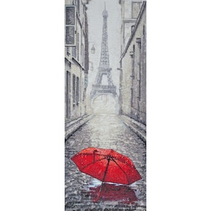 Cross stitch embroidery &quot;Colors of Paris&quot;. Abris Art DIY cross stitch picture.