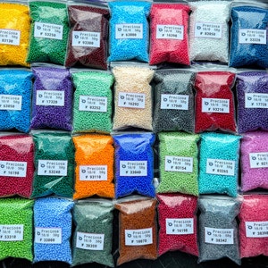 10g Opaque PRECIOSA Seed Beads 10/0 10g per bag. Traditional Czech Beads for bead embroidery, round beads microbeads for beading.