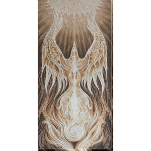Bead embroidery kit on art canvas Spirit. Abris Art DIY beadwork kit embroidery pattern gift for her diy craft kit