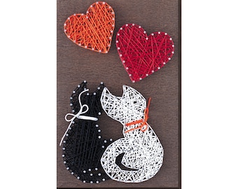 String Art DIY Kit "Love" DIY, Abris Art. Creative DIY Kit.