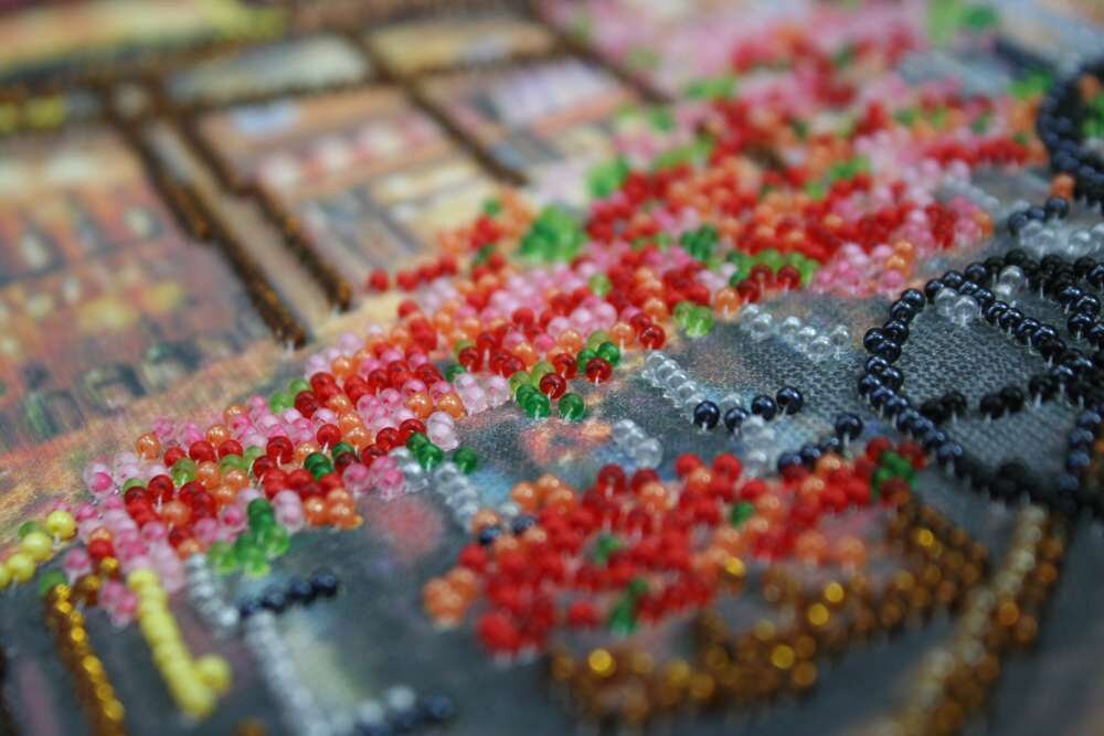 Bead Embroidery Kit on Art Canvas Passage. Abris Art DIY Etsy UK