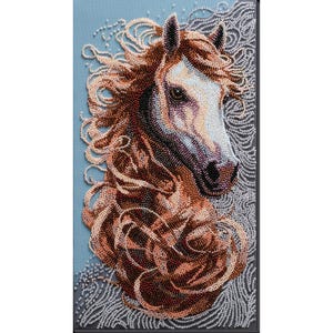 Bead embroidery kit on art canvas - Spirit of the Prairies. Abris Art DIY beadwork kit embroidery pattern gift for her diy craft kit