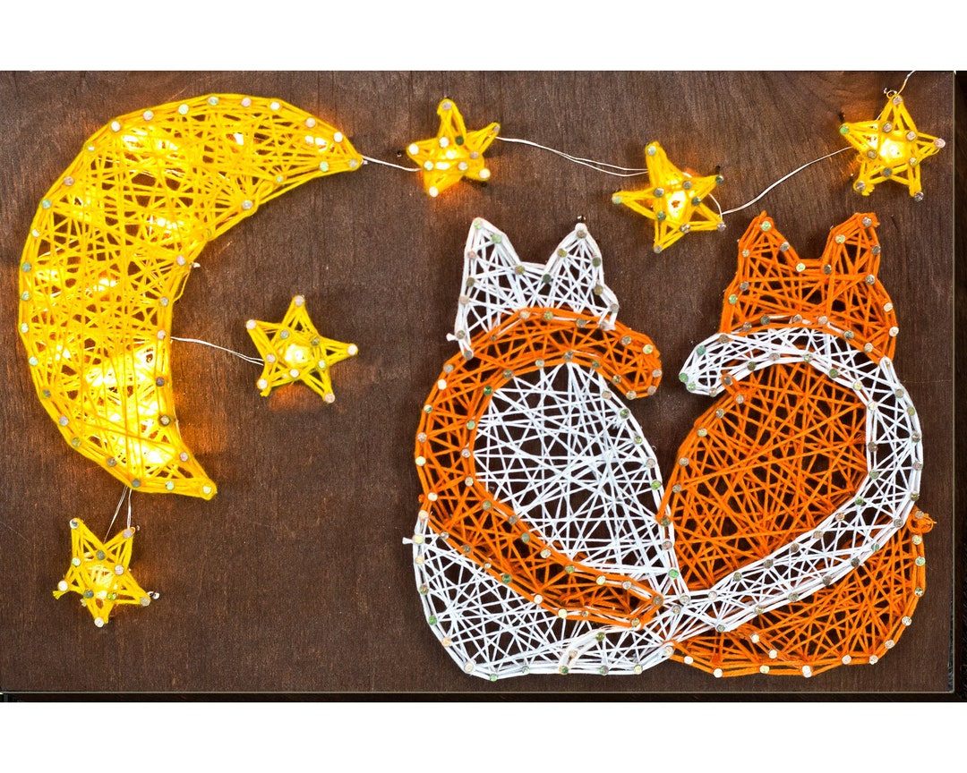 String Art DIY Kit "cats" DIY, Abris Art. Creative DIY Kit. - Etsy