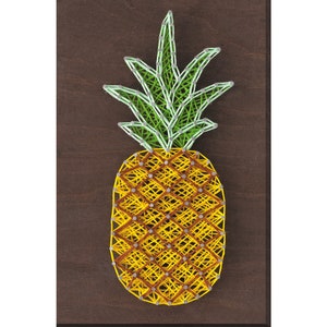 String Art DIY Kit "Ananas" DIY. Creatief doe-het-zelfpakket.